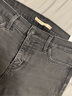 Levi's Black Washed Skinny Jeans